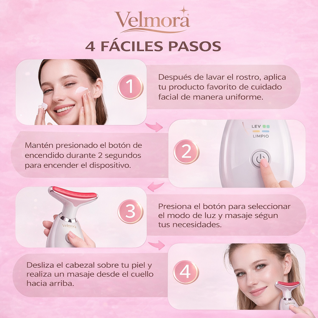 Masajeador Microcorriente para Cara y Cuello